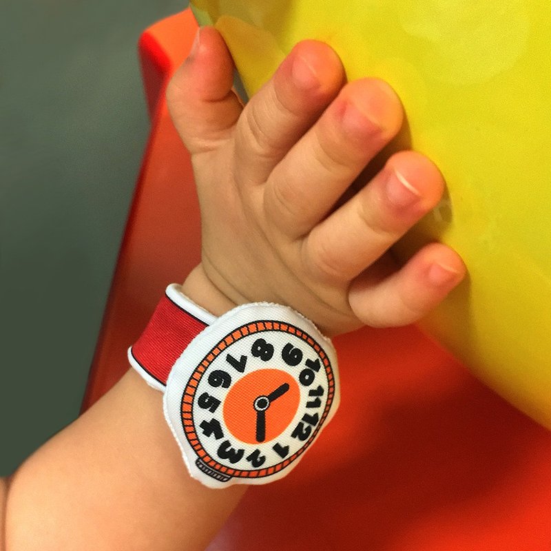 My First Watch Fabric Baby Watch (C01A06) - อื่นๆ - ผ้าฝ้าย/ผ้าลินิน สีส้ม
