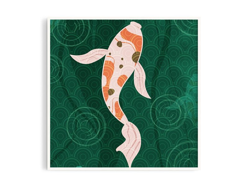 Ancient Style Rihe 1_1丨Illustration/Hanging Picture/Poster/Taiwanese Log Frame/A4/Customized Size - โปสเตอร์ - กระดาษ สีส้ม