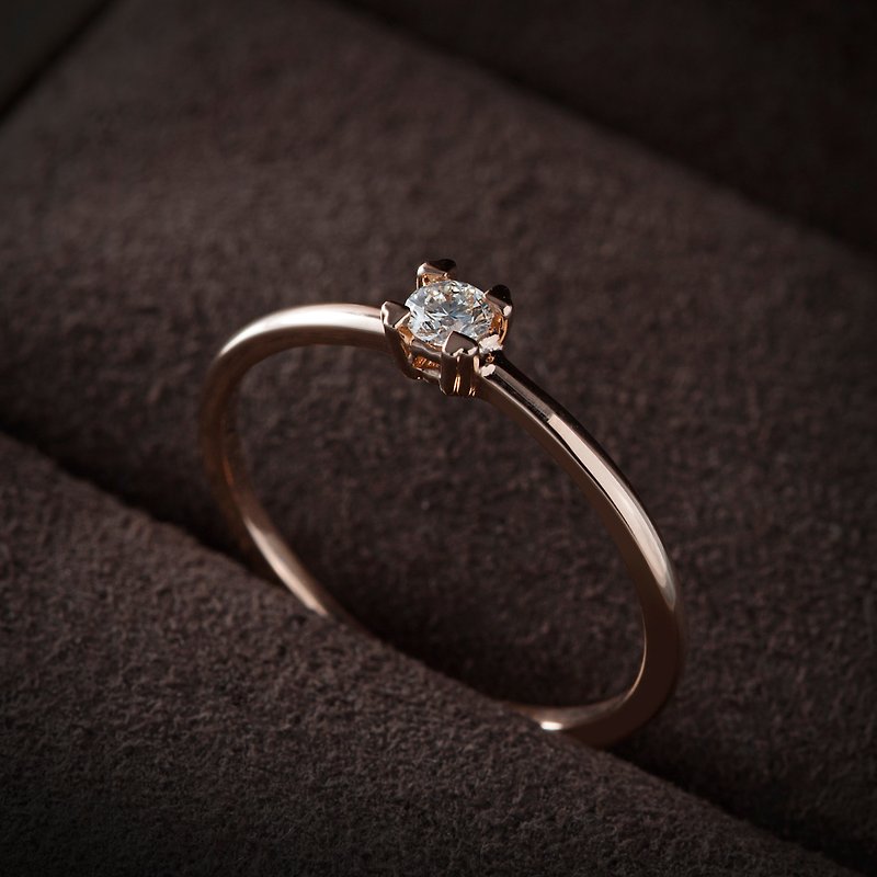 Ring LOVELY PROMISE love diamond ring - แหวนทั่วไป - เครื่องประดับ หลากหลายสี