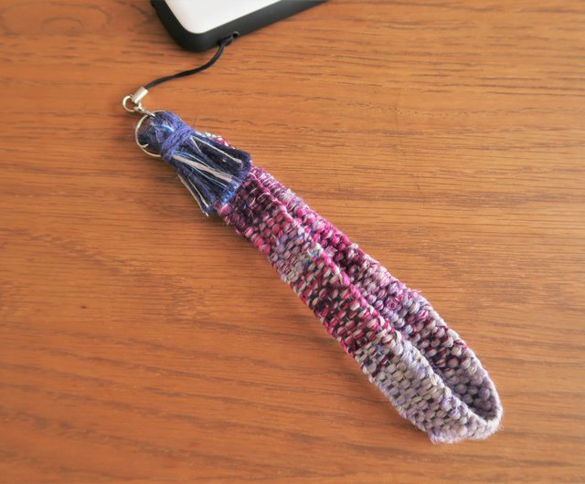 Strap4 ハンドストラップ 16cm ショート purple 携帯電話 スマホ