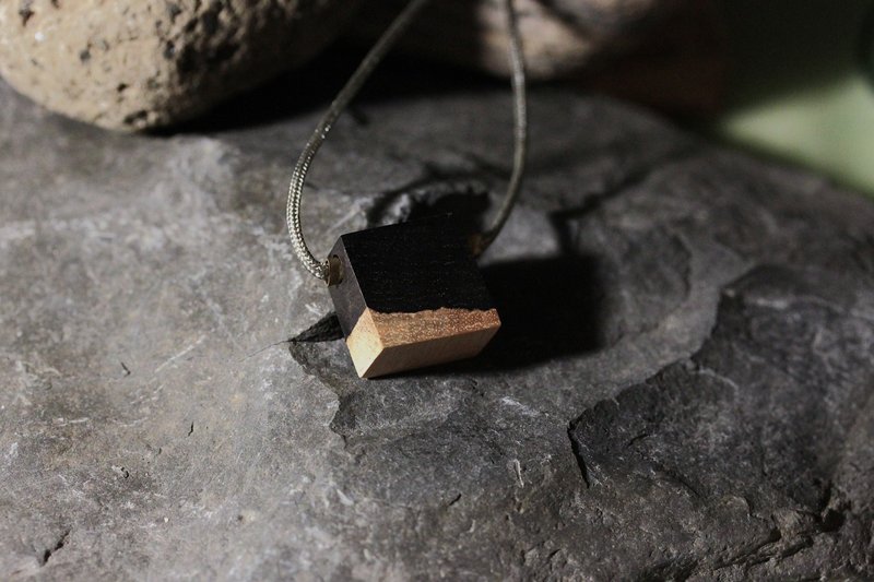 Wood Necklace - สร้อยคอ - ไม้ สีดำ