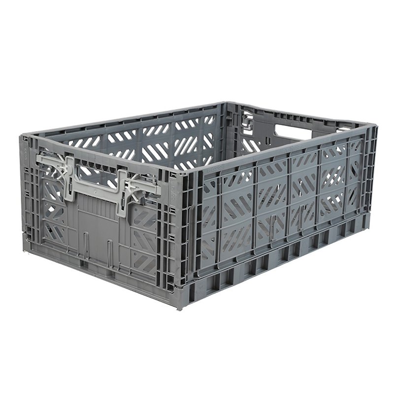 Turkey Aykasa Folding Storage Basket (L)-Shark Grey - Storage - Plastic 