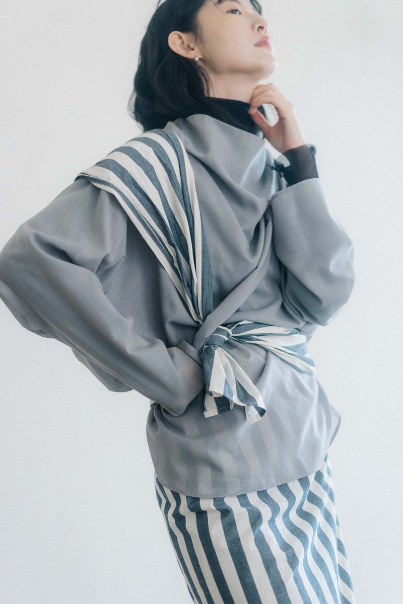 oversized tied-neck top - เสื้อผู้หญิง - ขนแกะ 