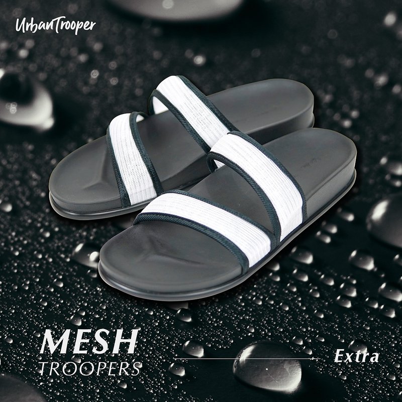 รองเท้า Urban Trooper รุ่น Mesh Troopers - รองเท้าแตะ - วัสดุกันนำ้ ขาว