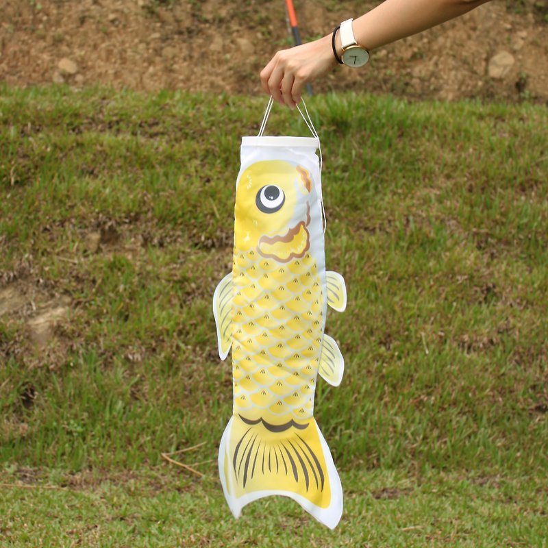 台灣鯉魚旗60CM (黃) - 裝飾/擺設  - 聚酯纖維 黃色