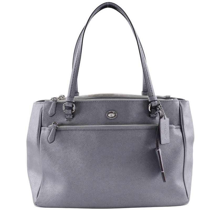 【日本直送】コーチ COACH トートバッグ F31744 レザー シルバー レディース【中古】 - 手提包/手提袋 - 真皮 銀色