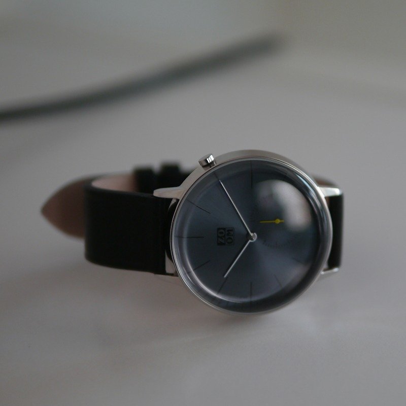 ZOOM PURE 3846 minimalist design life observers watch - Dark Blue Mine - Women's Watches - Genuine Leather Blue