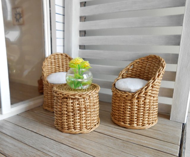 Miniature wicker deals furniture