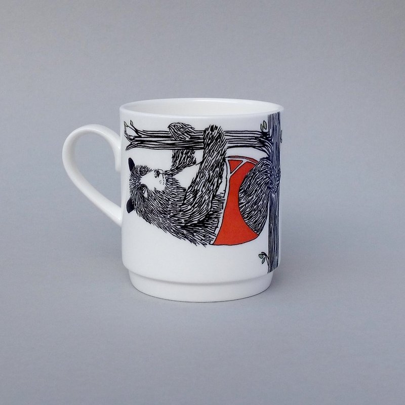 Bear Stacking Mug | Jimbobart - แก้วมัค/แก้วกาแฟ - เครื่องลายคราม ขาว