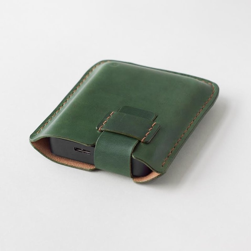 Full manual vegetable-tanned leather leather -2.5 inch portable hard disk case - stained version of the original design - เคสแท็บเล็ต - หนังแท้ สีดำ