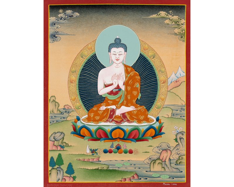 原創大日如來唐卡畫 - 壁貼/牆壁裝飾 - 其他材質 多色