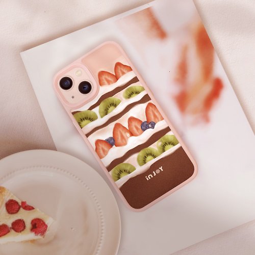 INJOY mall iPhone 15/14 手機殼∣日安草莓蛋糕 MagSafe 磁吸手機殼