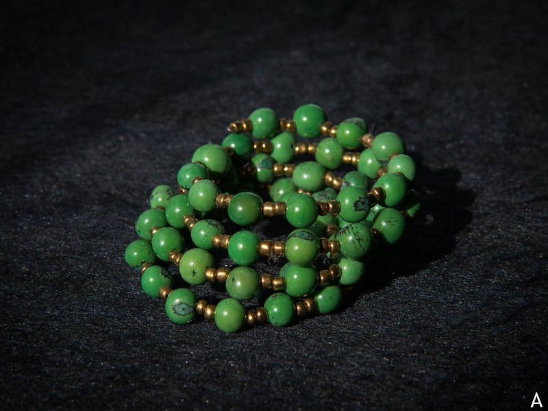南美洲 棕櫚子手環 綠色系 - 手鍊/手環 - 其他材質 綠色
