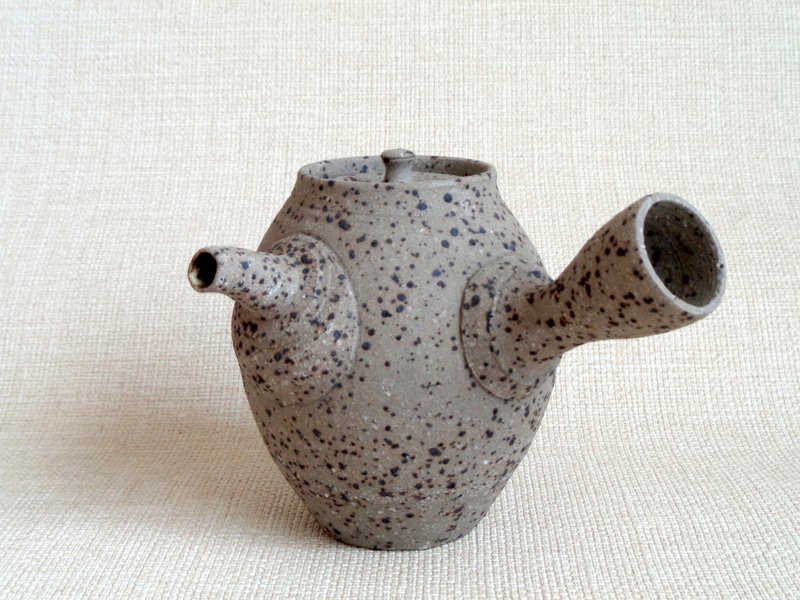 注器 1-a - 茶壺/茶杯/茶具 - 陶 灰色
