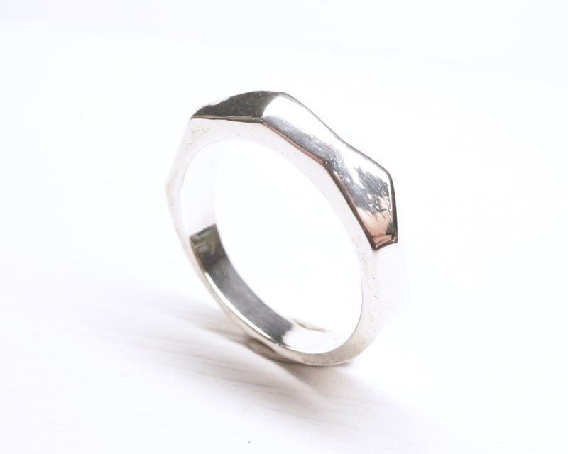 "Ermao Silver"[asymmetric] Valentine's Day Iceberg Silver Ring - แหวนทั่วไป - โลหะ 