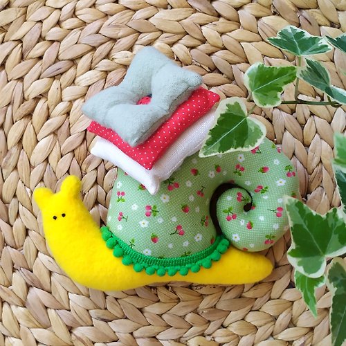 TeploTebe Textile toy snail/ Tilda snail/ Interior decoration