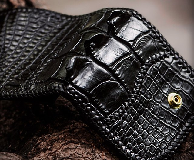 Designer Crocodile Skin Pattern Card Holders Mens Luxury Wallet