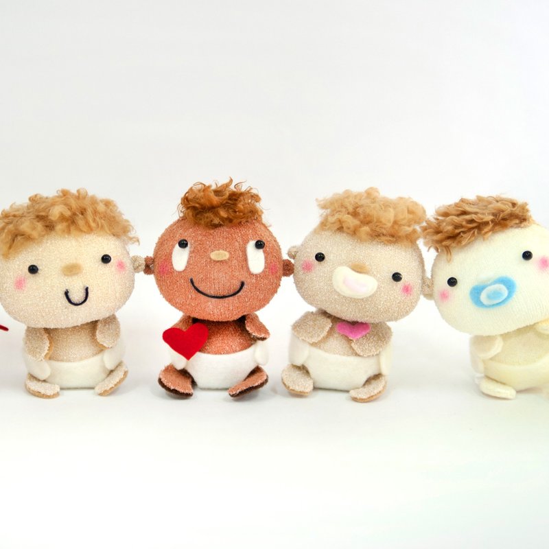 [Exclusive Handmade] Baby Watching the World Single Including Transparent Packaging Ball DIY Material Pack Christmas Gift - อื่นๆ - วัสดุอื่นๆ ขาว