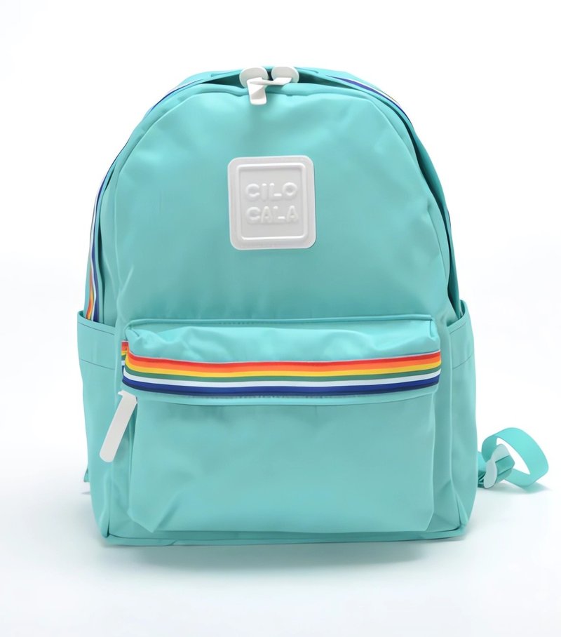 Niji Turqoise Backpack (S size) - กระเป๋าเป้สะพายหลัง - วัสดุอื่นๆ 