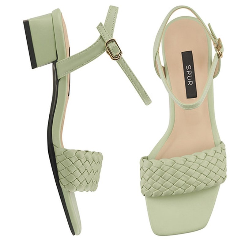 PRE-ORDER SPUR Basic Webbing Sandal QS8050 MINT - รองเท้ารัดส้น - หนังเทียม 