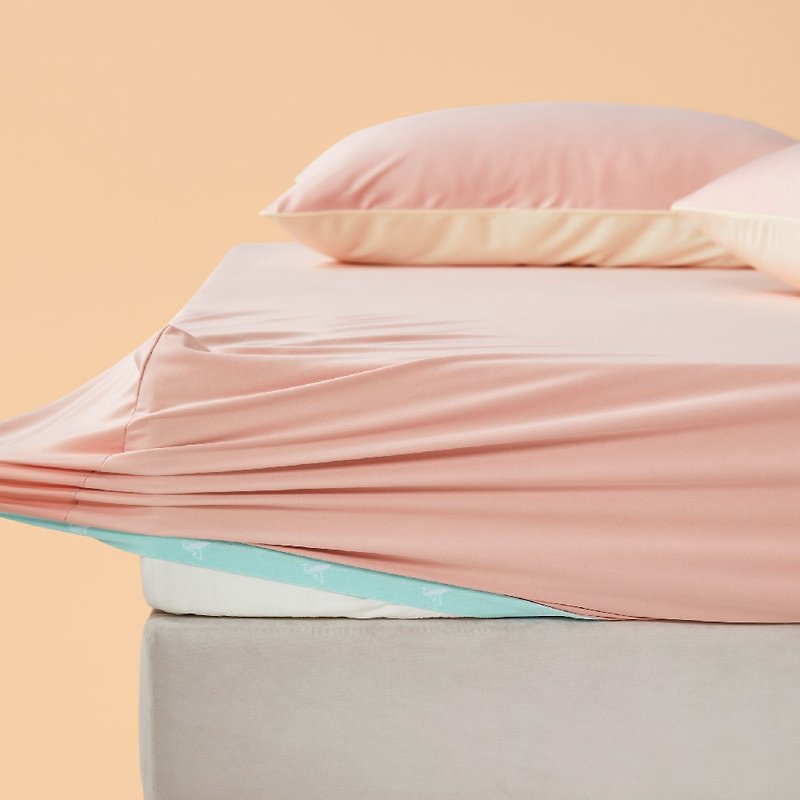Milk cover bed bag pillow case set for single person - various flavors - Bedding - Polyester Pink