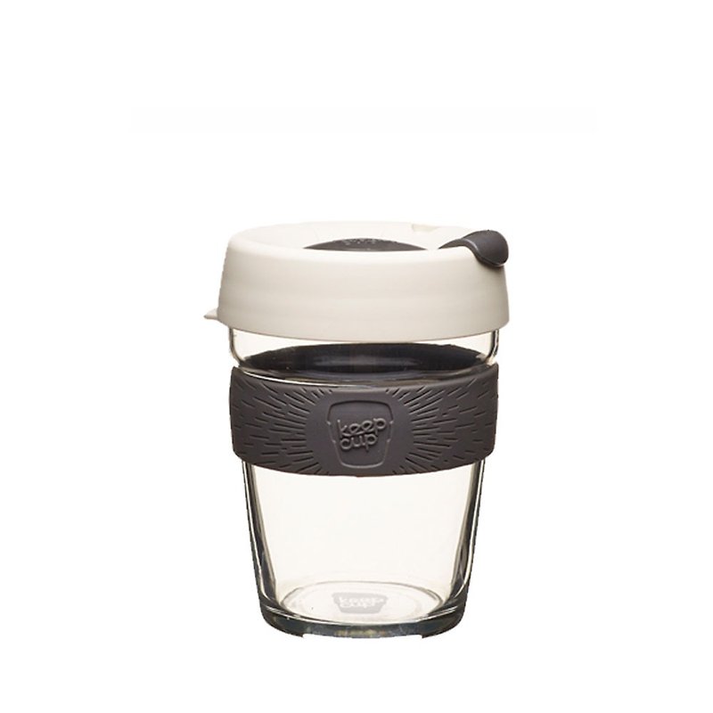 KeepCup Brew - Glass Coffee Cup M - Milk - Mugs - Glass Gray