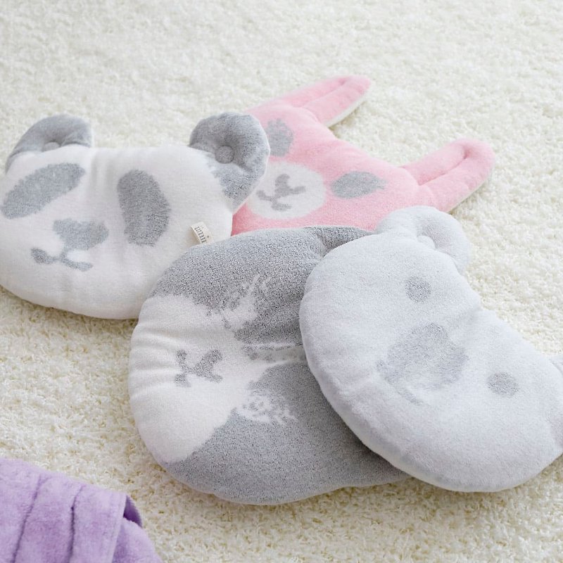 MAKURA【iimin】terry cloth animal baby pillow - Bedding - Cotton & Hemp Multicolor