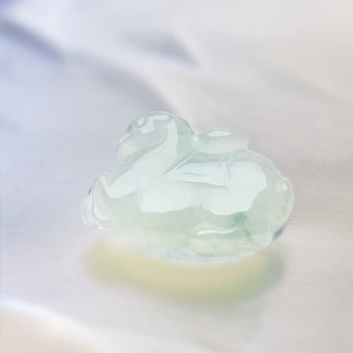 瓔珞珠寶盒 E.L.Jewelry Box 【馬上有錢】冰種飄花翡翠唐馬項鍊 | 天然緬甸玉翡翠A貨 | 送禮