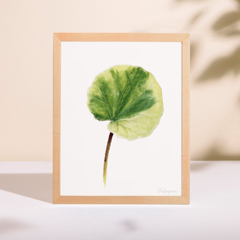 The silent bedroom restaurant of the plant hanging painting plant watercolor copy painting fresh healing green decorative painting - โปสเตอร์ - กระดาษ หลากหลายสี
