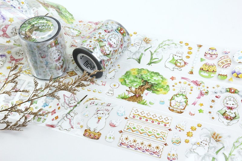 【Happy Easter】Collaboration By pei+pei studio - Washi Tape - Other Materials White