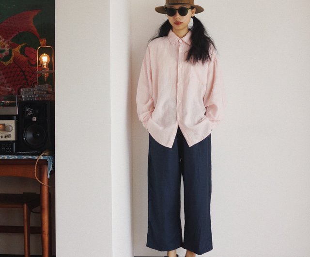 くるみ様おまとめ⭐︎ ブラウス&パンツ、ピンクリネン巾着 スタイルコム リネンブラウス☆ピンク くるみ様おまとめ⭐︎ ブラウス