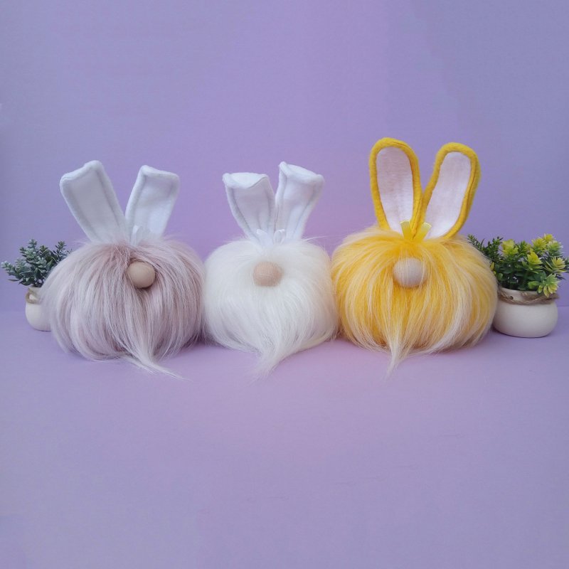 Easter Bunny Gnome Spring Gnome Easter Gnome Stuffed Gnomes Summer Gnome Mom Day - ตุ๊กตา - วัสดุอื่นๆ 