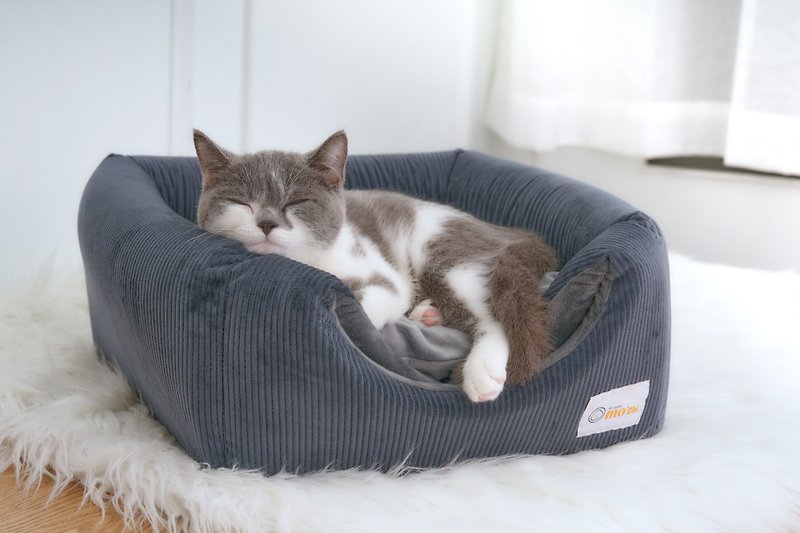 Mochi Japanese design exquisite pet nest_cat and dog_dual function, light luxury velvet 3 colors available - Bedding & Cages - Other Man-Made Fibers Multicolor