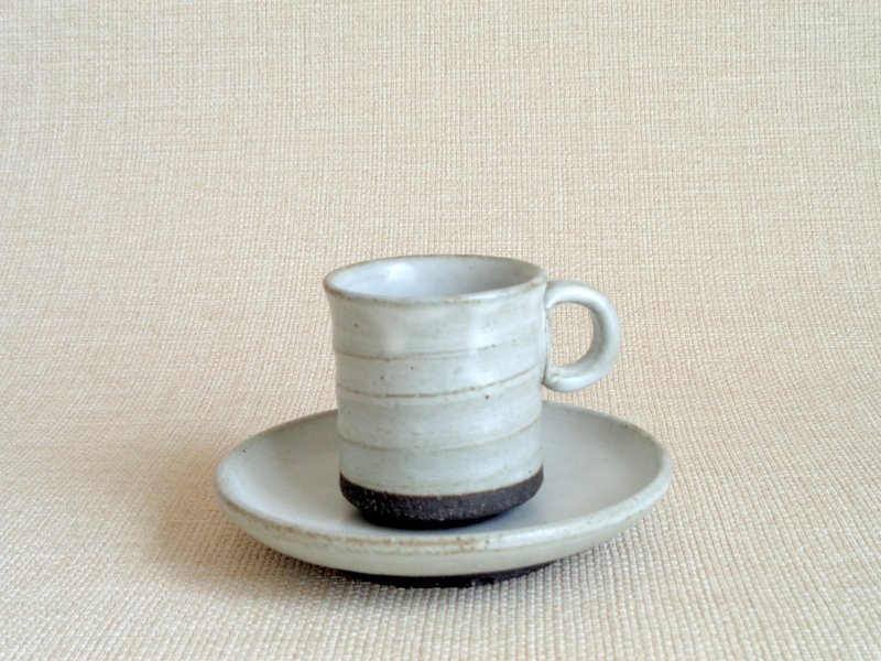 デミタスカップ・ソーサーb - 咖啡杯/馬克杯 - 陶 白色