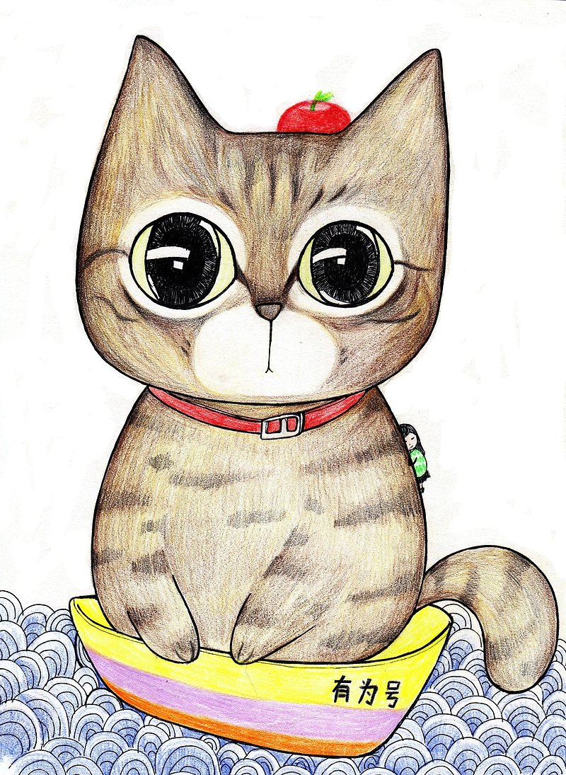 Watercolor pets/cats and dogs illustration customization - อื่นๆ - กระดาษ ขาว