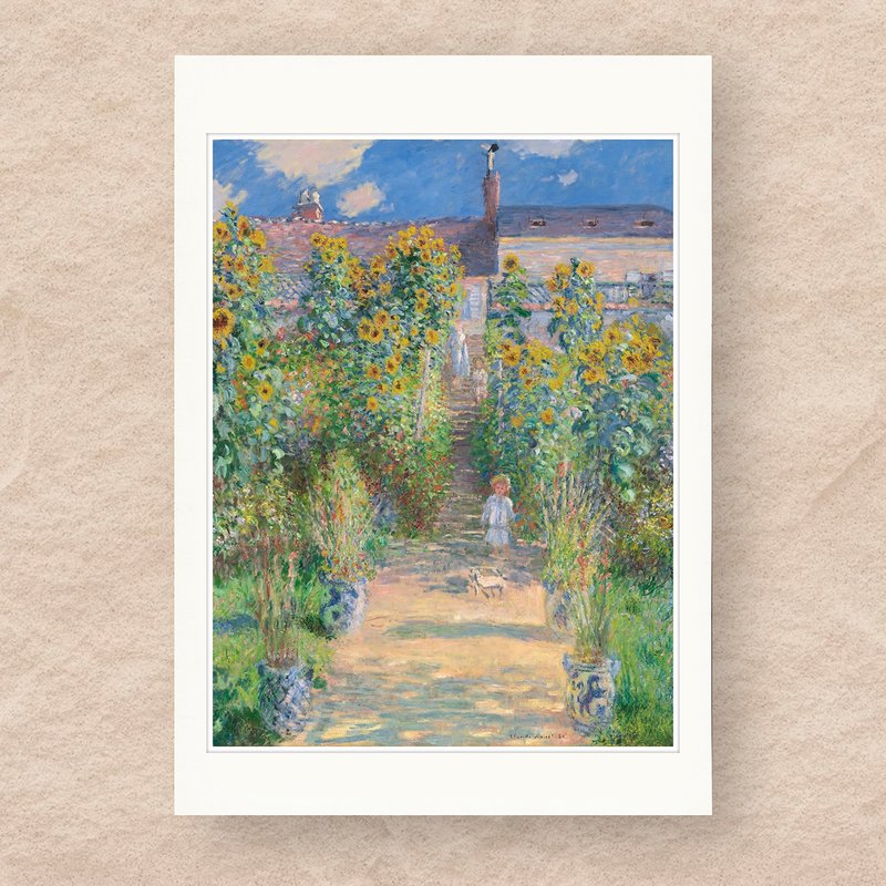 【 藝術畫卡 】莫內・藝術家的花園 | B4畫卡 - 海報/掛畫/掛布 - 紙 多色