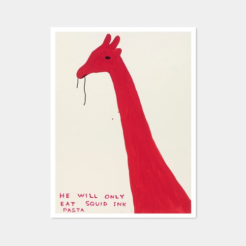 LIGHTO 光印樣 【藝術掛畫】David Shrigley | 他只吃墨魚汁義大利麵