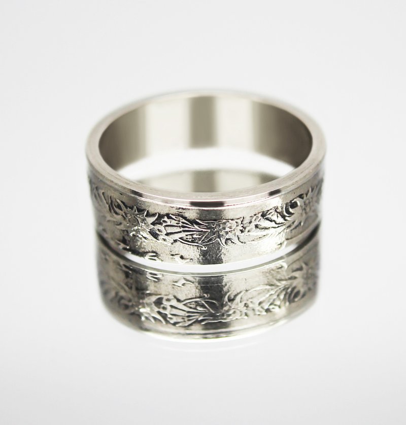 Austria Coin Ring 1000 crowns 1924 coin rings for men coin rings for women - แหวนทั่วไป - โลหะ 