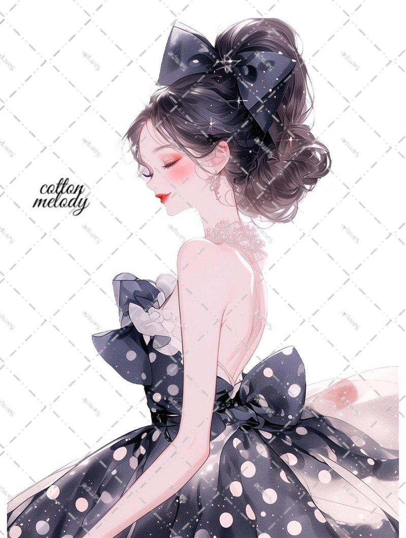 original sticker no.6245 人物ステッカー オリジナルステッカー 人物ステッカー 女の子ステッカー オリジナル人物ステッカー - 貼紙 - 紙 