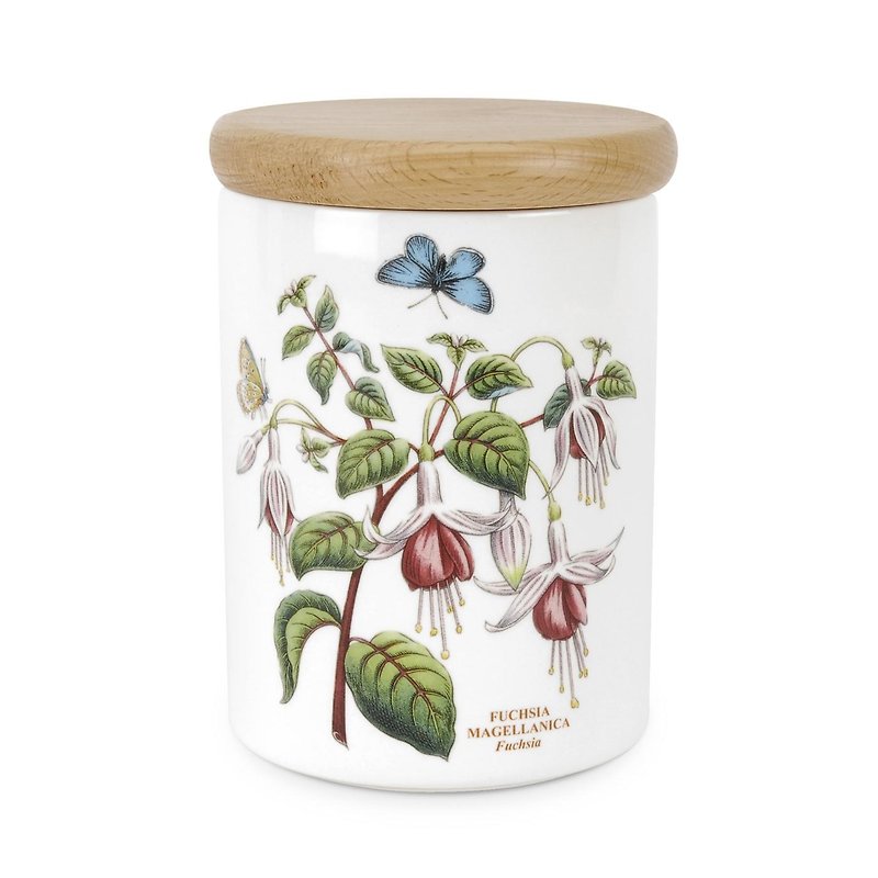 Portmeirion Botanic Garden Storage Jar 5.5 inch Fuchsia - Cookware - Pottery Pink