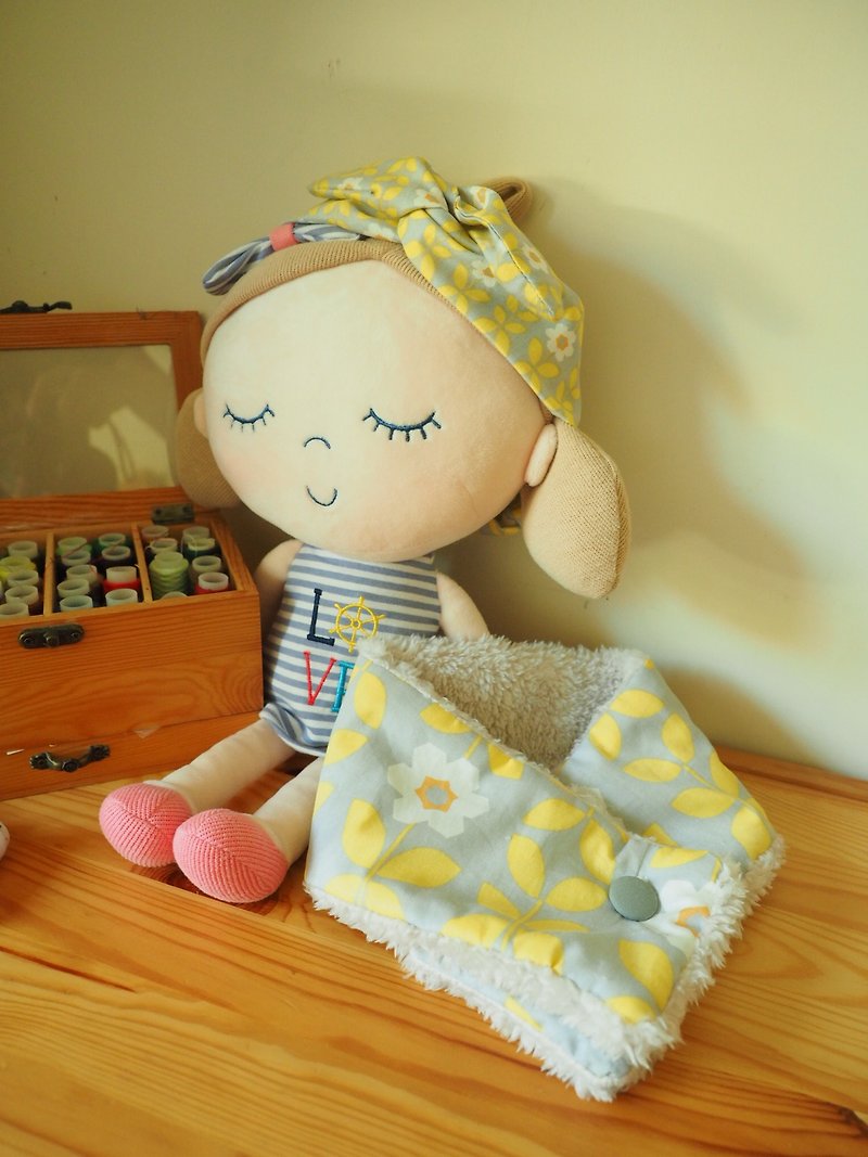 Keep warm baby/ kid scarf neck warmer and headband gift set - Baby Gift Sets - Cotton & Hemp Yellow
