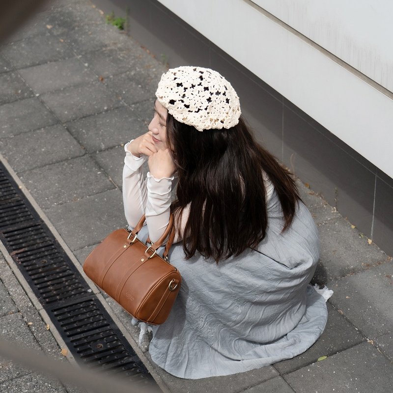 【24hr快速出貨】Weekender78真皮中型波士頓萬用包 234078ht - 側背包/斜背包 - 真皮 咖啡色