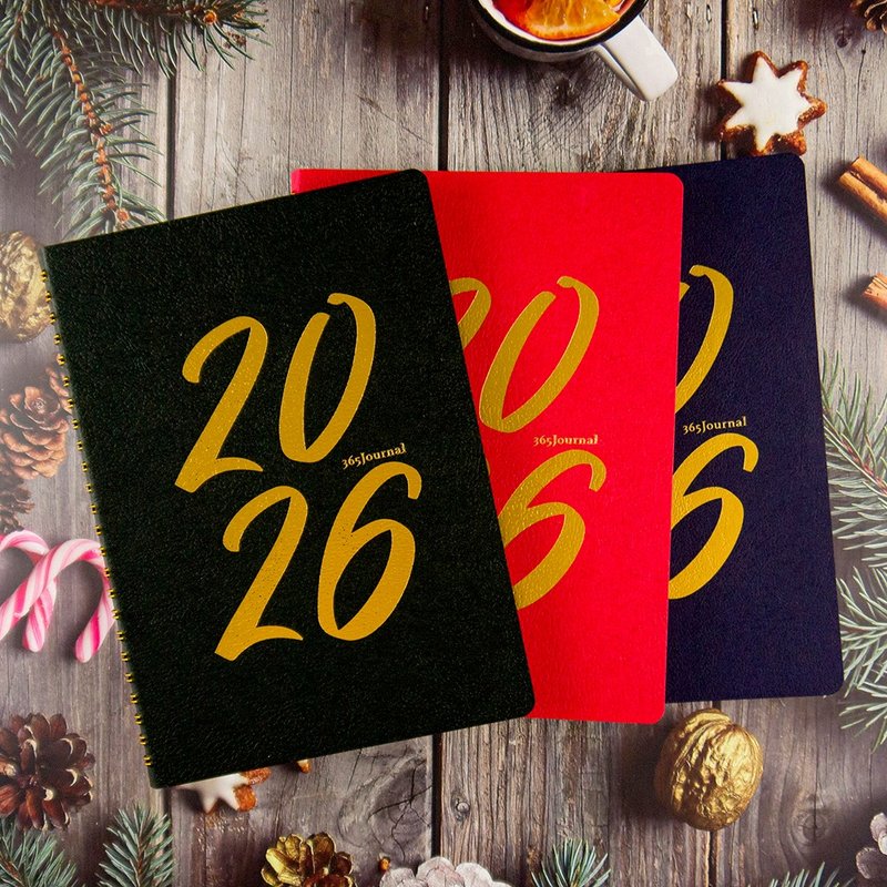 【conifer綠的事務】2026年25K復刻經典活頁橫式週誌 - 筆記本/手帳 - 紙 多色