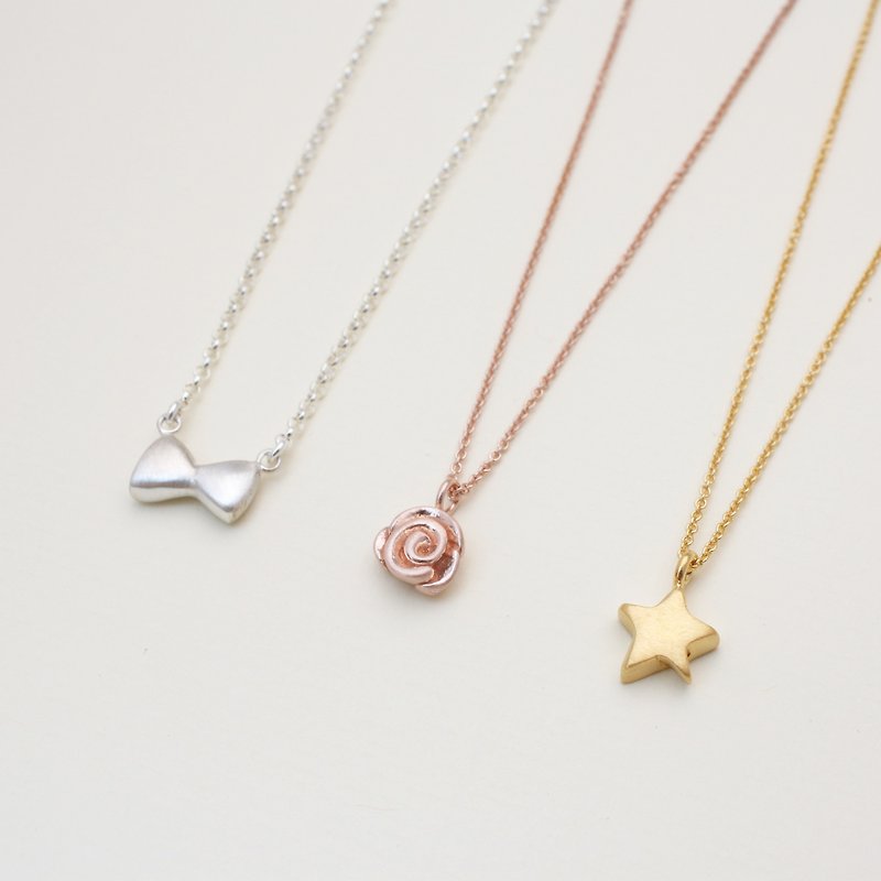 Plating・Additional Purchase・only for addition - Necklaces - Sterling Silver Pink