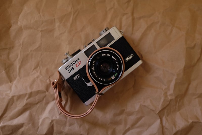  leather camera strap, Wrist Strap - กล้อง - หนังแท้ สีดำ