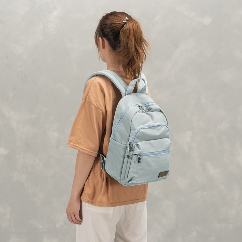 Backpack-Multi-compartment water-repellent backpack-6390-29-Multiple colors to choose from - กระเป๋าเป้สะพายหลัง - ไนลอน สีน้ำเงิน