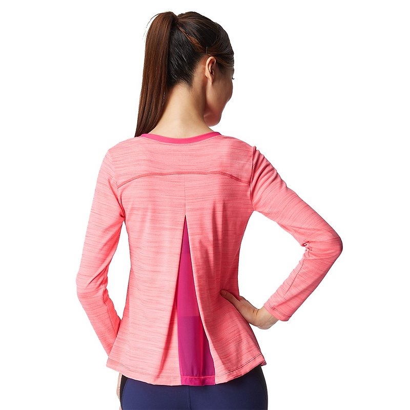 [MACACA] City elegant and quiet love T - BTT3272 pink - Women's Yoga Apparel - Polyester Pink
