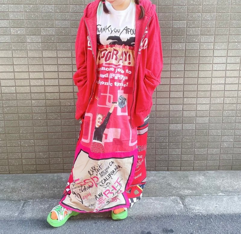 バンダナパッチワークスカート - スカート - コットン・麻 