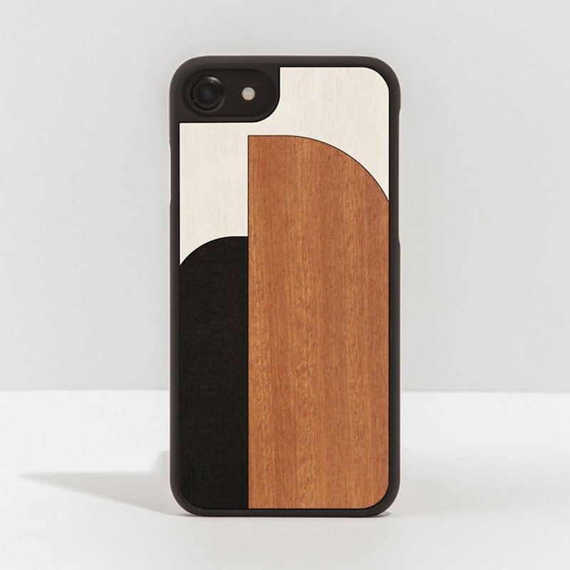 [Pre-Order] Log Phone Case/Curve Black-iPhone/Huawei - Phone Cases - Wood Brown