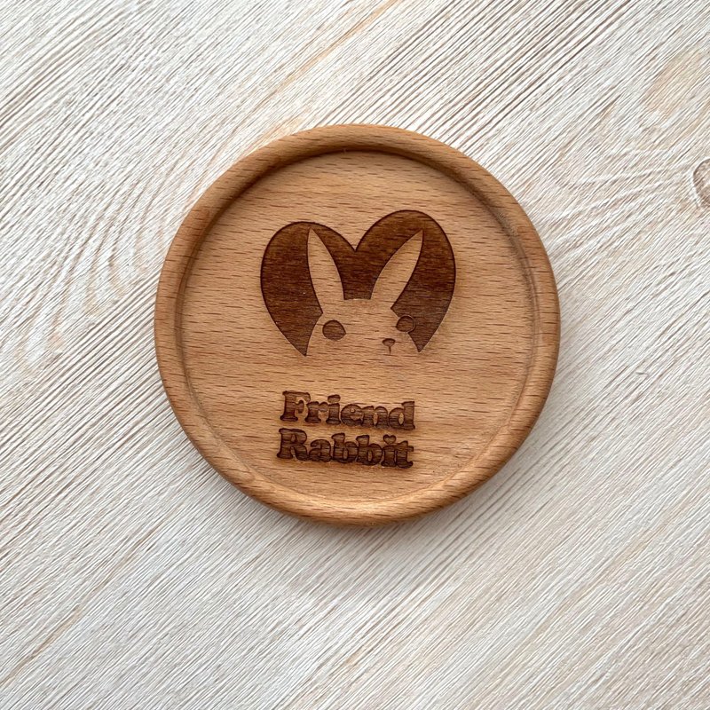 Solid wood coasters, moss ball coasters, beech wood coasters, carved coasters - ที่รองแก้ว - ไม้ 